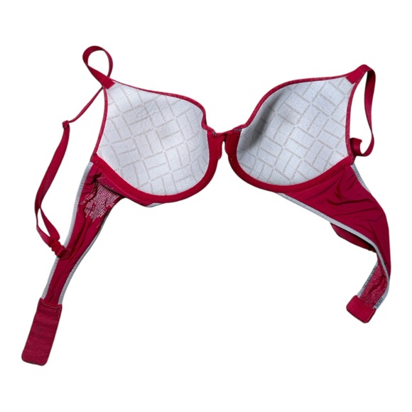 VICTORIA'S SECRET UPLIFT SEMI DEMI Red 32B Bra - Picture 6 of 8